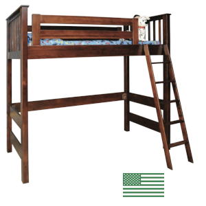 Amish Topeka Open Loft Bed